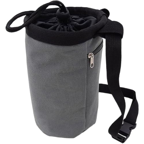 Waterproof Magnesia Sack with Belt Climbing Chalk Bag Magnesia Powder Pouch for Mountaineering Travel Sports Fitness Golf - color: Gray