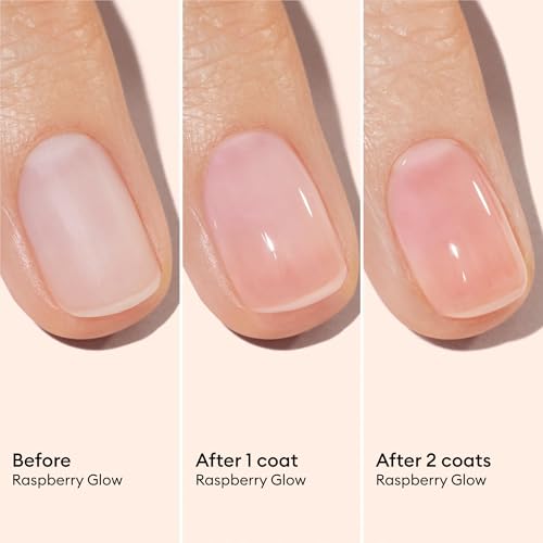 Manucurist Active Glow Raspberry Gift Set with Green Oil | Care Nail Polish and Cuticle Oil Gift Box with Mini Nail File - Vegan Nail Care Gift for Women - color: Active Glow Raspberry Gift Set and Green Oil