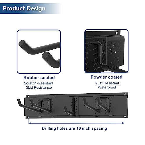 WALMANN Garage Storage Organization System Ski Wall Rack 2 Pairs of Skis Mount Hanger Home Shed and Garage Snowboard Wall Rack Holds Up to 100 lbs - style: Holds 2 Pairs of Skis