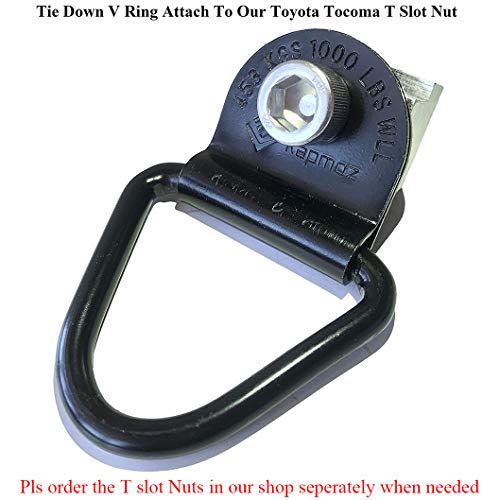 Heavy Duty Truck Bed Tie Down Anchors Rings Trailers Hook Cargo Bolt on V Ring Pickups Rail Accessories (10 Pack) - size: 10 Pack