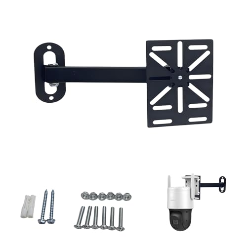 Movable L-Shaped Dome Camera Bracket, Used for Wall-Mounted Installation of Security Dome Cameras, Camera Installation, (Movable L-Shaped Bracket + Wall-Mounted Bracket) (7.8in)