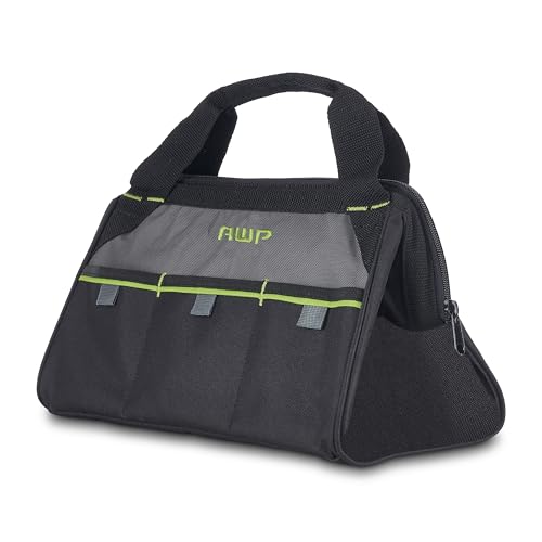 AWP Tool Bags, Premium Tool Bag, Black, Durable Tool Tote, for Professionals and Contractors - size: 13 Inch, style: Tool Bag