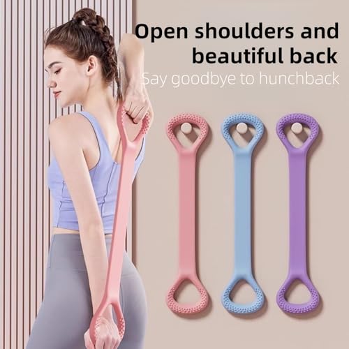 ANIS·KEAAR 2 PCS Figure 8 Resistance Band - Elastic Fitness Rope for Arm, Back, Shoulder & Full-Body Workouts | Foot, Leg, Hand Stretcher for Yoga, Pilates, Physical Therapy & Home Gym Exercise