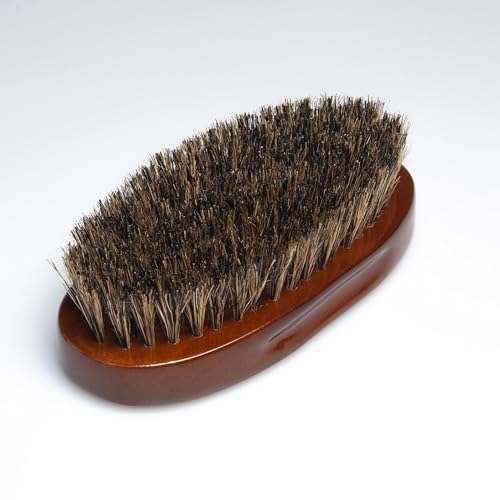 Diane Premium 100% Boar Bristle Military Wave Hair Brush for Men, Medium Firm Bristles for Thick, Curly or Coarse Hair, Use for Detangling, Smoothing, Wave Styles, Soft on Scalp, Restores Shine - style: Military Brush