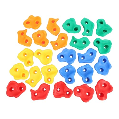SUNGOOYUE Rock Climbing Holds Plastic Ergonomic Design Colorful Set for Indoor Outdoor Climbing Walls with Tactile Grip Skin Friendly Textured Surface