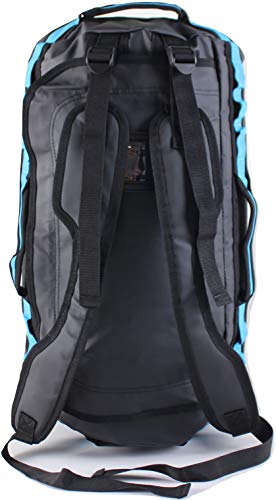 Element Equipment Trailhead Duffel Bag Shoulder Straps Waterproof Black/Blue Medium - color: Black/Bomber Blue, size: Medium 51 Liters