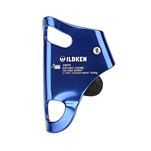 WILDKEN Rock Climbing Chest Ascender Climbing Mountaineering Tree Arborist | Rappelling Gear Climbing Equipment Rope Clamp for 10-13MM Rope - color: Blue