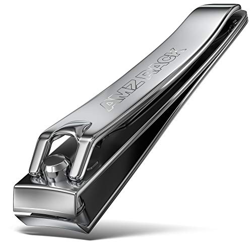 1 Pc Large Nail Clippers - 82mm, Built in Nail Files - Heavy Duty Stainless Steel Sharpest Thick Toenail, Fingernail Cutter for Men and Women