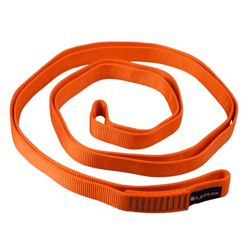 SEPEAK 25mm Nylon Tubular Webbing 1-Inch, 29kN/6520lbs, UIAA Certified Webbing Straps - color: Orange, size: 150cm / 59inch | Pack of 1