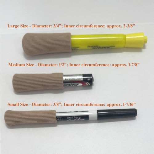 SOHLER 6 Packs Closed Toe Caps Finger Covers Sleeve Protectors, Elastic Fabric Lined with Soft Gel (Large) - size: Large