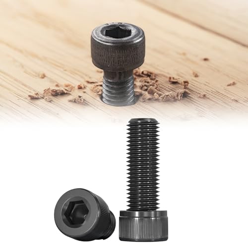 M6 x 55mm Socket Head Cap Screws Bolts 12.9 Grade Alloy Steel Metric Machine Hex Socket Screw, Fully Threaded, Black Oxide Finish, 20PCS - size: M6×55mm