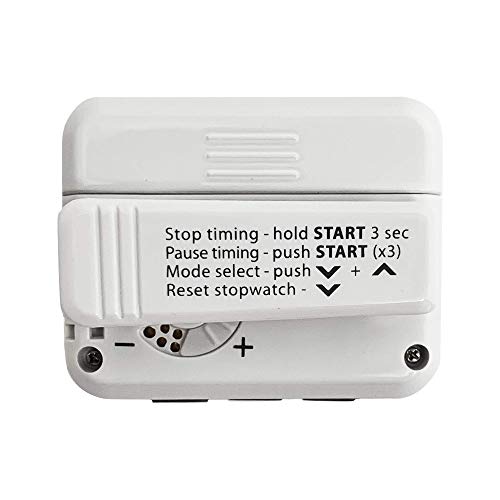 Gymboss Plus Interval Timer and Stopwatch - White/Black Hardcoat - color: White / Gray