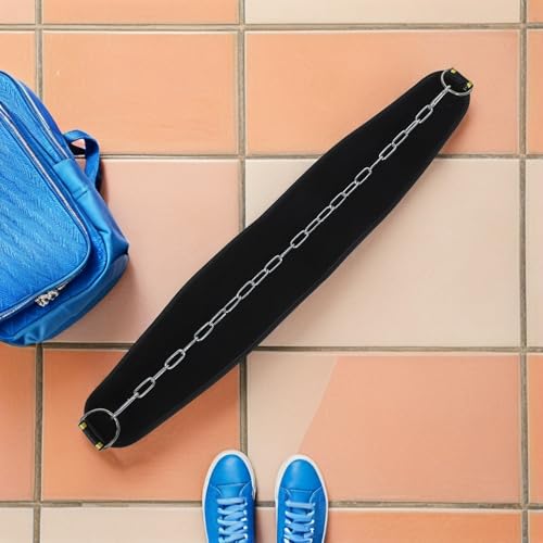 Weighted Dip Belt for Weightlifting and Pullups with Heavy-duty Chain, Comfortable Padding Fitness Accessory for Strength Training and Muscle Building