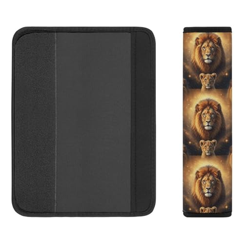 Soft Padded Seat Belt Shoulder Pad for Elderly Support, Stroller Pushchair High Chair, 2 Pack Lions Lion Cub Shoulder Harness Cover Neck and Shoulder Support - color: Pattern 772