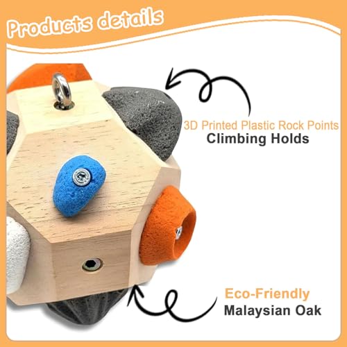 Handcrafted Boulder Block for Climbers,Finger Strengthener & Grip Trainer for Rock Climbers,Includes Detailed Instructions and Gameplay Rules,Bouldering Training Tool Gift