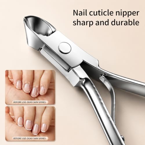 Manicure Set, Stainless Steel Nail Clipper Set with Luxurious Travel Case | 12-Piece Set with Thicker Steel, Precision-ground Cutting Edges, and Smooth-finished Tools for Clean, Precise Trimming. - color: Silver and Black