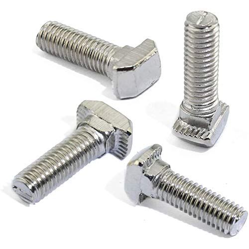 20 Pcs M8 x 25mm Thread T Slot Drop-in Bolt T-Bolt Hammer Head Bolt T Screw Stud for 3030 Series Standard 8mm T-Slot Aluminum Extrusion Profile (3030 Series) - size: 30-M8x25mm
