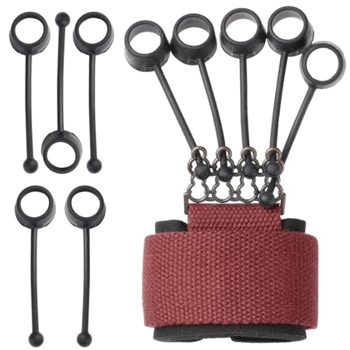 60Lb Hand Strengthener, Resistance Finger Band for Grip Training, Hand Muscle & Flexibility Booster, Easy-to-Wear Wrist Strap, Portable