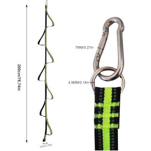 Foot Loop Ascender Climbing, Aider Ladder for Outdoor Training | Rope Ladder Strap Climbing Aider 7 Step, Multifunctional Water Ladder For Rubber Boat