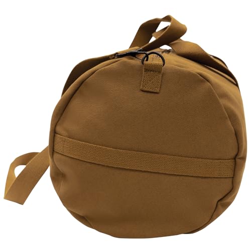 Rothco Heavy-Duty Canvas Shoulder Duffle Bag - Rugged Travel Gym Gear Equipment Bag - color: Work Brown, size: 19 Inches