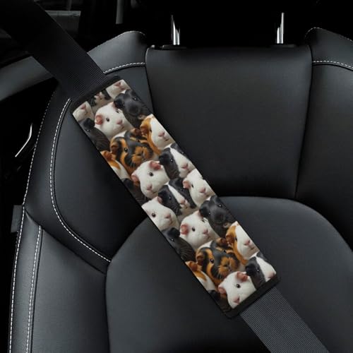 2 Pack Guinea Pigs Seat Belt Shoulder Pad Universal Soft and Comfortable Shoulder Protector for Kids, Most Cars, Pressure Relief - color: Pattern 428