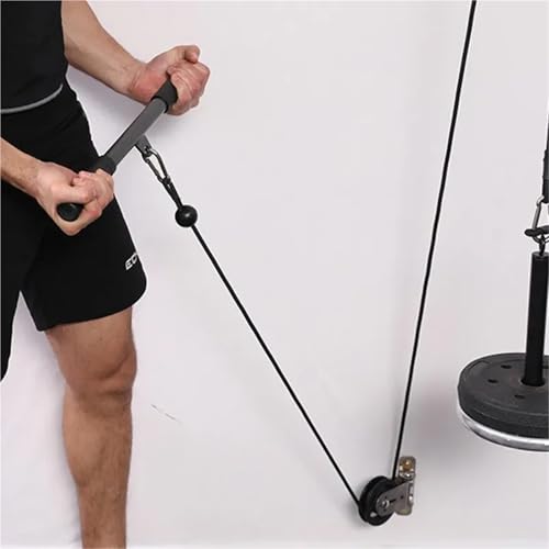 U Groove Stainless Steel Wall Pulley Fitness Wall Mount Rotating Pulley for Home Gym Strength Training Mute Bearing Wheel Home DIY Cable Machine for LAT Lift(Nylon sheave) - color: Nylon sheave