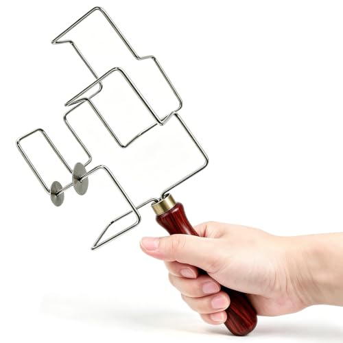 Wrist Maze & Hand Arm Exerciser Strengthener Equipment Tool | 25 Tracks with 2 Moving Gaskets, Comfort-Grip Wood Handle, Durable Stainless Steel Build, Lightweight for Home, Gym, Travel