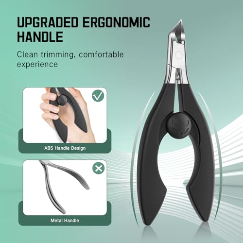 Upgrade Nail Nippers Professional Podiatrist Ingrown Toenail Clippers for Seniors Men,Slanted Eagle Beak Nail Clippers for Thick Toe Nails Cutter, Cuticle Remover Trimmer,Ingrown Toenail Scissors - style: 1PCS（120°Ingrown）