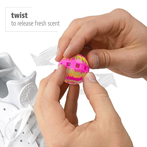 Sneaker Balls Odor-Fighting Shoe Fresheners, Eliminates Unpleasant Smells, Perfect for Sneakers, Gym Bags, Gear Bags, Drawers, Lockers, and More!, Matrix, 2 Pack - color: Matrix (Fresh & Clean), style: 2 Pack