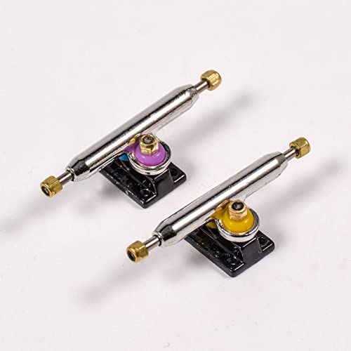 Fingerboard Trucks with Upgraded Urethane Bushings and Pivot Cup,34mm 32mm Width,Normal Kingpin (Black, 32mm) - color: Black, size: 32mm