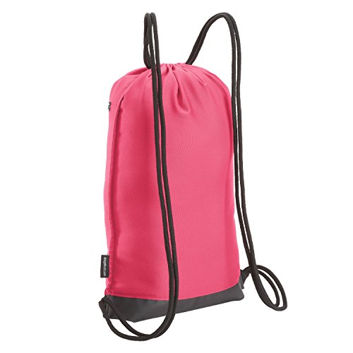 Skog Å Kust GymSak | Patented 2-in-1 Drawstring Cinch Bag with Removable Waterproof Dry Bag | Pink - color: Pink