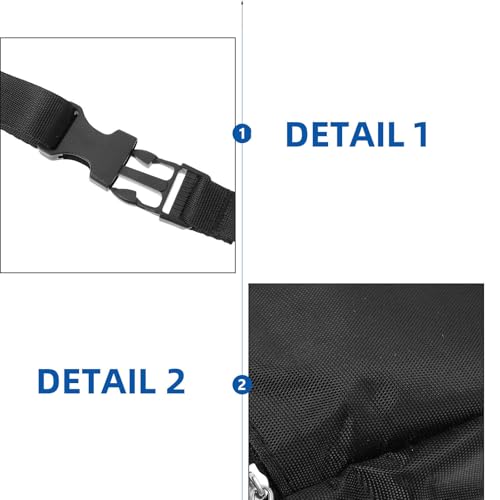 NOLITOY Compact Waterproof Chalk Bag for Bouldering and Weightlifting with Large Capacity Storage, Creative Design Oxford Cloth and Polar Fleece Material, Outdoor Climbing Powder Bag