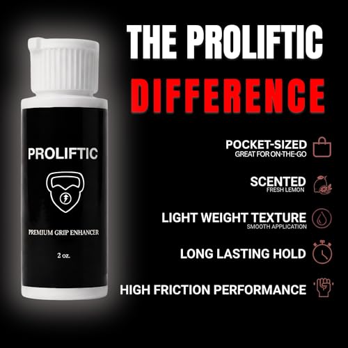 Premium Grip Enhancer Chalk, 2 oz - Lemon Scented Grip Gel for Weightlifting, Calisthenics, Climbing and Gymnastics - Pocket-Sized, Zero Shed, No-Slip Grip, Lightweight | Refreshing Lemon Scent; Fast-Drying Formula; Sweat-Resistant Performance; Long-Lasti
