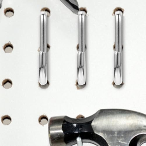 24pcs Heavy Duty Pegboard J Hooks Metal Hanging Board Hooks for Garage Workshop Tool Storage and Industrial Pegboard Accessories
