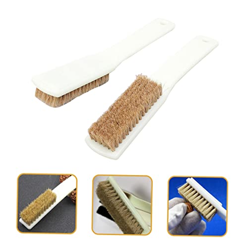 LIFKOME 2Pcs Boar Hair Climbing Brush Set for Bouldering and Rock Cleaning Sturdy Handles Outdoor Sports Cleaning Tool