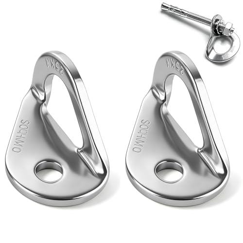 HERCHR Bolt Hanger, 2Pcs 304 Stainless Steel Bolt Hanger Outdoor Caving Protection Hardware Accessory for Outdoor Mountain Climbing - size: M10