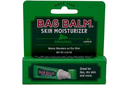 Bag Balm Skin Moisturizer Kit - Original Formula for Dry Skin, Hands, Feet, Lips, Cuticles, Elbows, Heels, Chafing, Pets & Livestock - Includes 1 8 oz Tin & 1 0.33 On The Go Tube