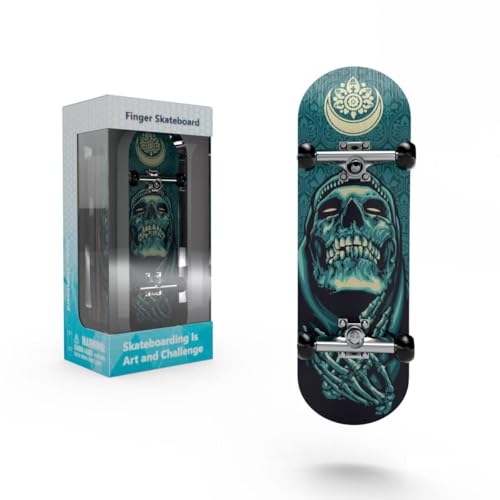 Wooden, pro Fingerboard 29mm Mini handboard、Premium Fingerboard Ideal for Dexterity maneuvers (Reaper) - color: Reaper