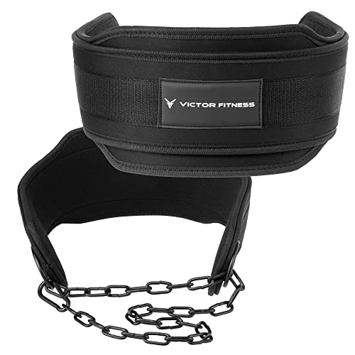 Neoprene Double Layer Universal Dip Belt | Made with 15mm Thick Universal Dip Belt with Heavy-Duty Steel Chain for Men and Women