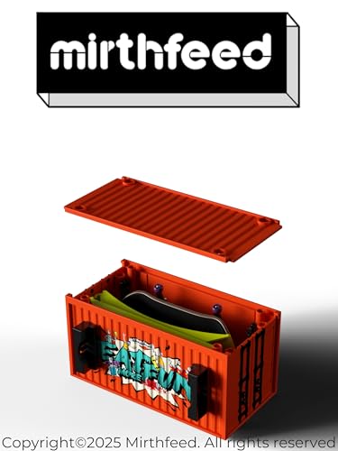 32mm Pro Fingerboard Complete Set | Bearing Wheels | 5 Ply Maple Deck | Anti Skid Grip Tape | Complimentary Tool | Concave Shape - color: Fun Box G : Smelly Cat