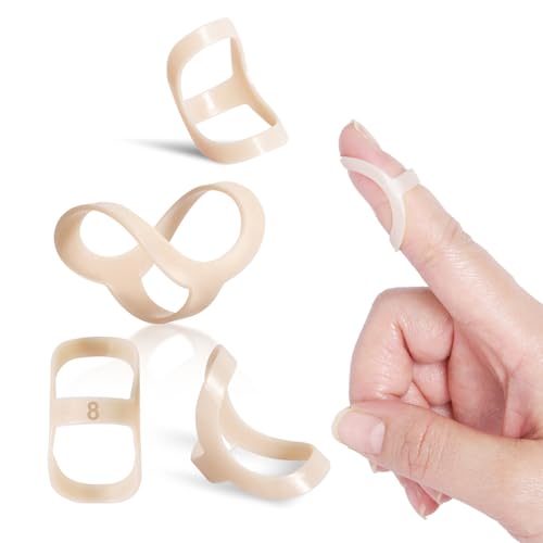 Oval Finger Splint 8 pcs, Finger Splints for Arthritis, Mallet Finger, Trigger Finger Splint, hypermobility(EDS) finger For Thumb/Middle,/Index/Pinky or Ring Finger (Large(5,6,7,8,9,10,11,12)) - size: large(5,6,7,8,9,10,11,12)