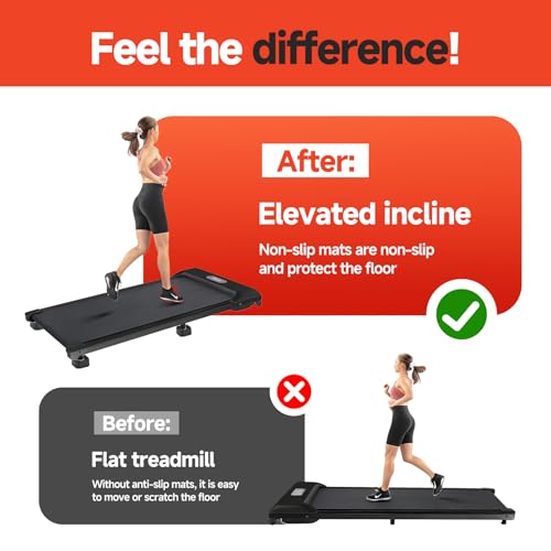 4-Pack Treadmill Incline Riser Blocks - color: Black