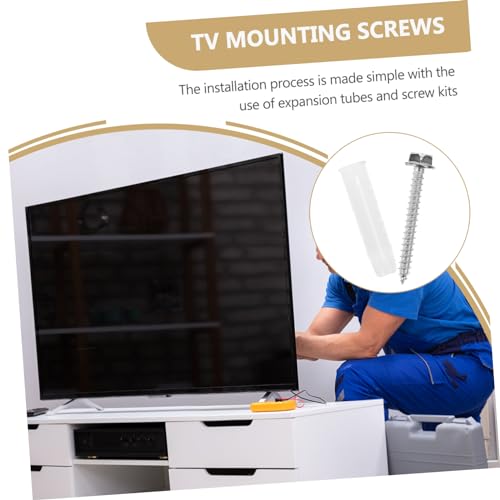 10 Sets Tv Mounting Hardware Kit Reliable Drywall Anchors and Screws for Secure Installation of Wall Mount Brackets for Tvs and Picture Hanging