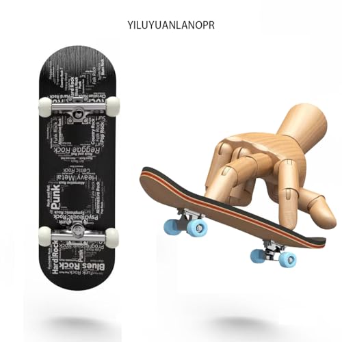 Wooden, pro Fingerboard 29mm Mini handboard、Premium Fingerboard Ideal for Dexterity maneuvers (Pock) - color: Pock