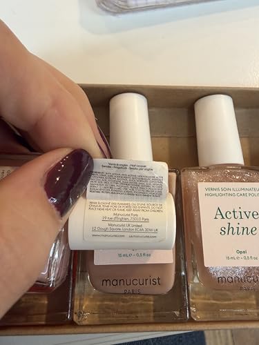Manucurist Active Icons Duo Bright & Plump Nail Polish Set | Nail Care Duo with Active Bright and Active Plump - Helps Brighten Nails for a Natural-Looking Glow - No Lamp, Vegan - color: Active Bright, Active Plump
