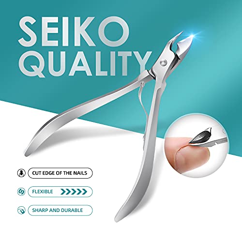 WOAMA Manicure Set 30 In 1 Nail Clipper Set Nail Kit For Women Men Stainless Steel Manicure Kit Professional with Travel Case - color: Silver