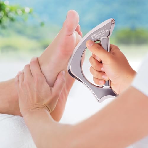 Professional Muscle Scraper Tool – Medical-Grade 304 SS IASTM & Gua Sha Scraping Tool – Ergonomic Fascia Mobilization Instrument for Soft Tissue Massage & Manual Bodywork – Emollient Balm Included - color: Ergo Tool