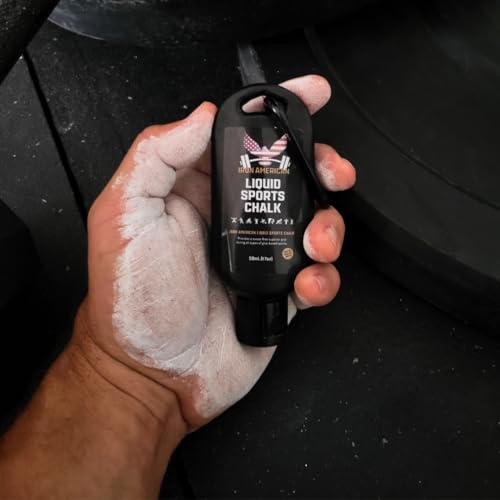 IRON AMERICAN Liquid Chalk - No-Mess Long-Lasting Grip Chalk for Weightlifting, Gymnastics, Rock Climbing, and Fitness Training - Advanced Hand Chalk for Gym - size: COMBO KIT (8.3 oz. + 1.7 oz. bottles)