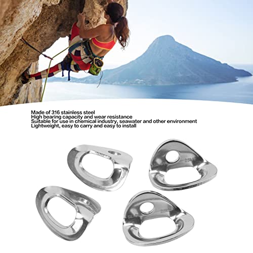 4 Pair Climbing Hanger, Stainless Steel High Load Carrying Capacity Climbing Anchor Hanger Bolt, Climbing Holds Anchor Set for Rock Climbing and Home Gyms