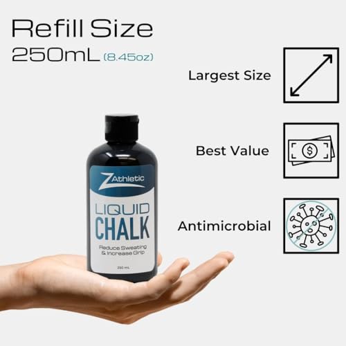 Z Athletic Gym Chalk Ball for Rock Climbing, Gymnastics, and Weightlifting - style: 250ml Liquid Chalk